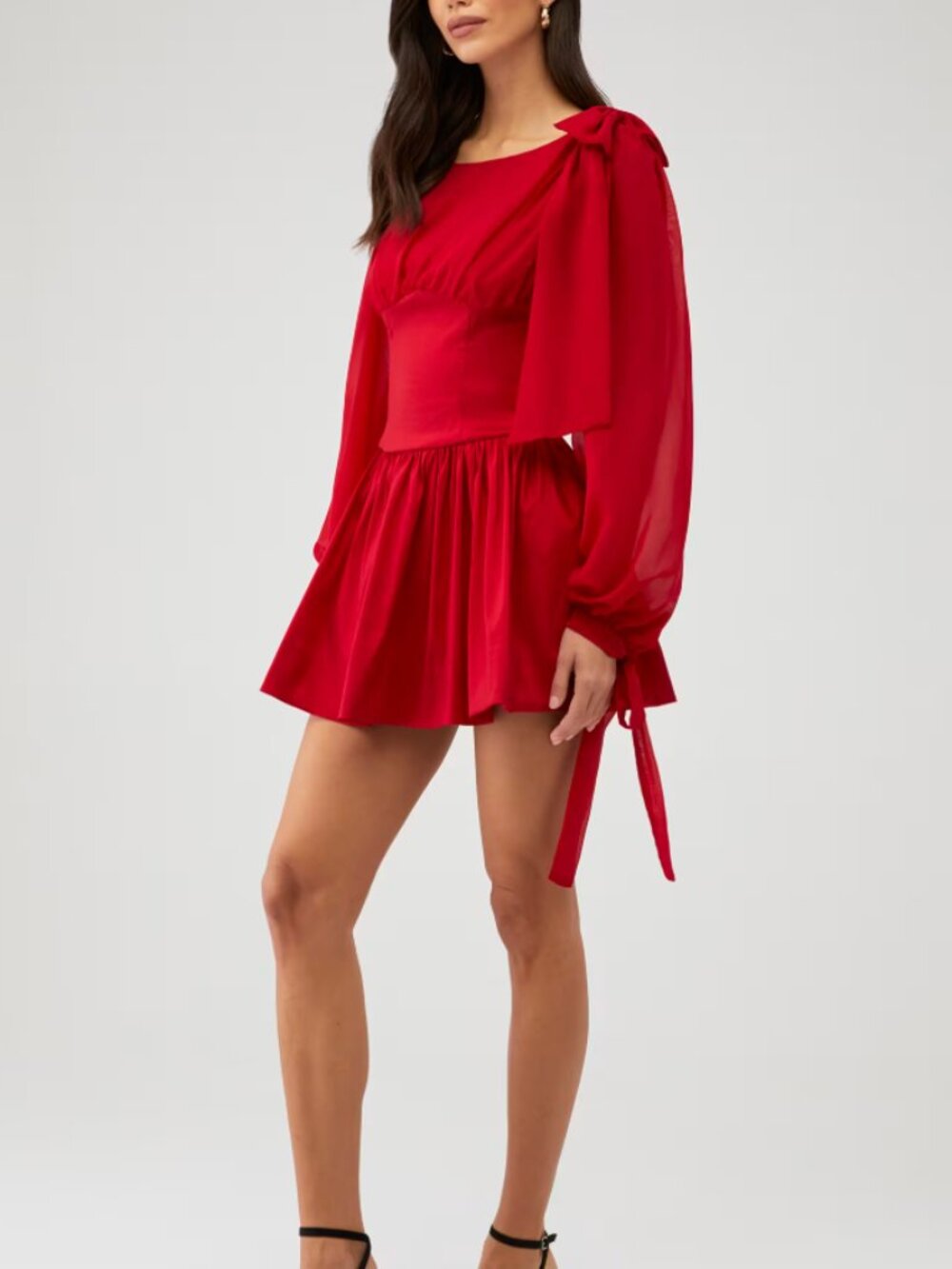 NWT For Love & Lemons Lucia Mini Dress Red Size L — $269 Retail